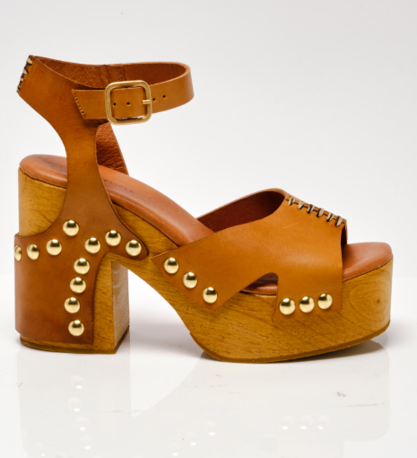 CECILY CLOG in Tan