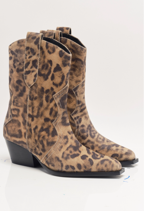 CAT NAP COWBOY BOOT in Leopard