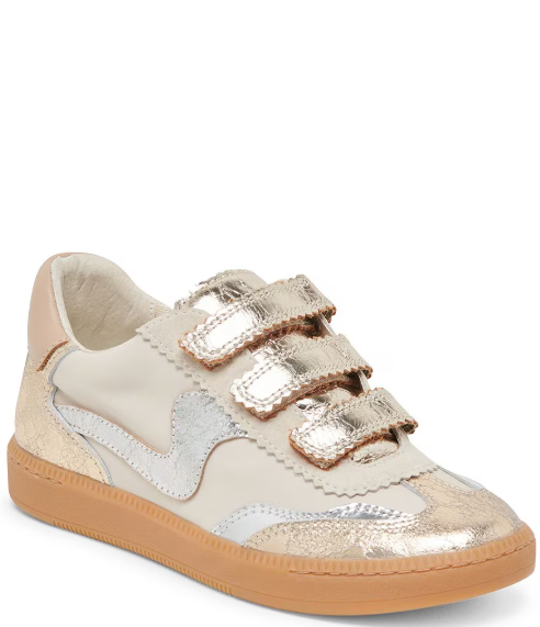 NOTICE VELCRO in Silver + Gold Distressed