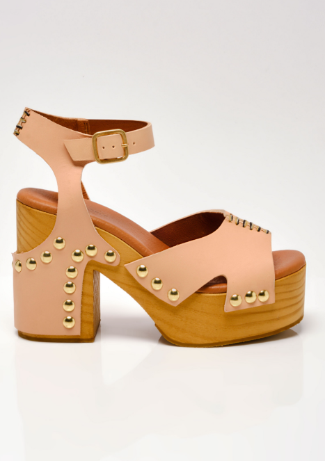 CECILY CLOG in Vachetta