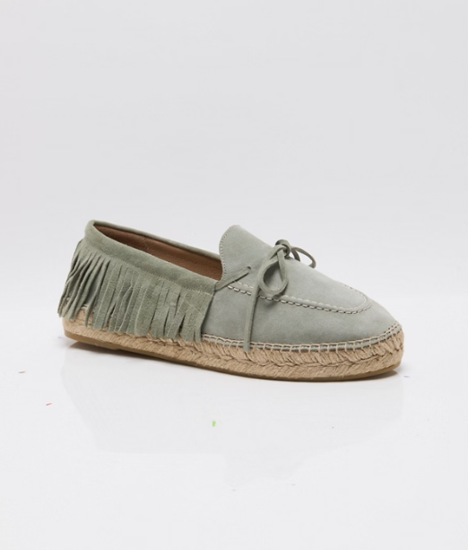 FARAWAY FRINGE ESPADRILLE in Mint