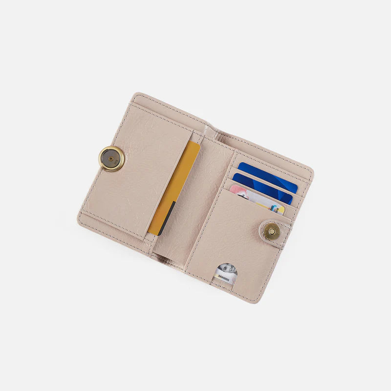 HUTTON SMALL WALLET in Stone Gloss