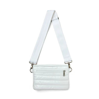 YACHT BUM BAG 2.0 in White Raffia + White Strap