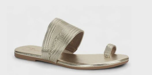 DOYA SLIDE SANDAL in Gold
