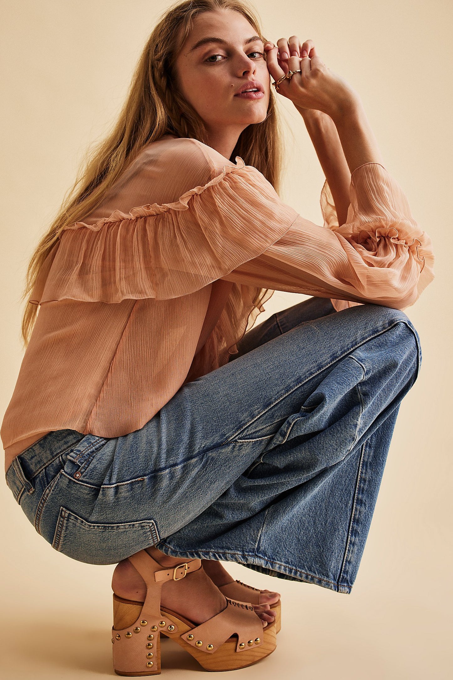 CECILY CLOG in Vachetta