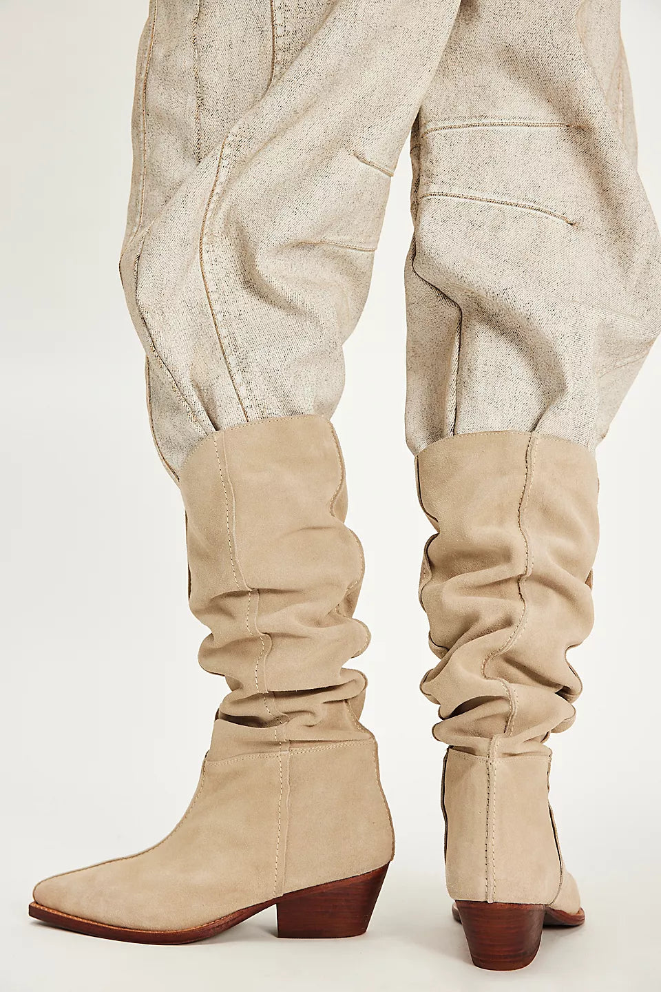 SWAY LOW SLOUCH BOOT 2.0 in Parchment