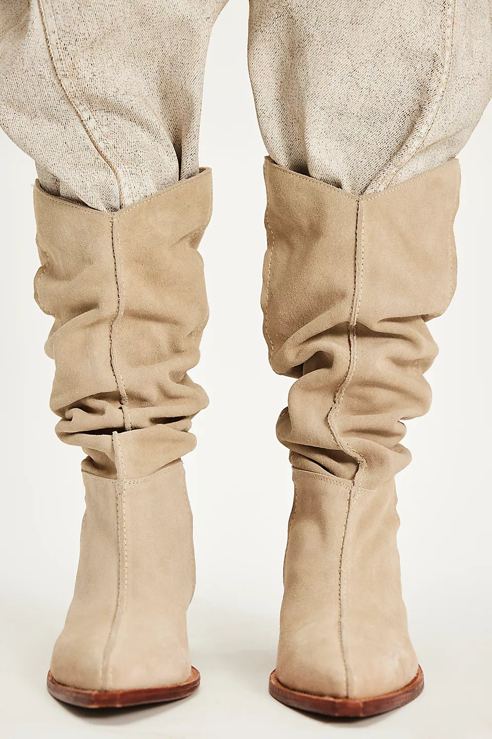 SWAY LOW SLOUCH BOOT 2.0 in Parchment