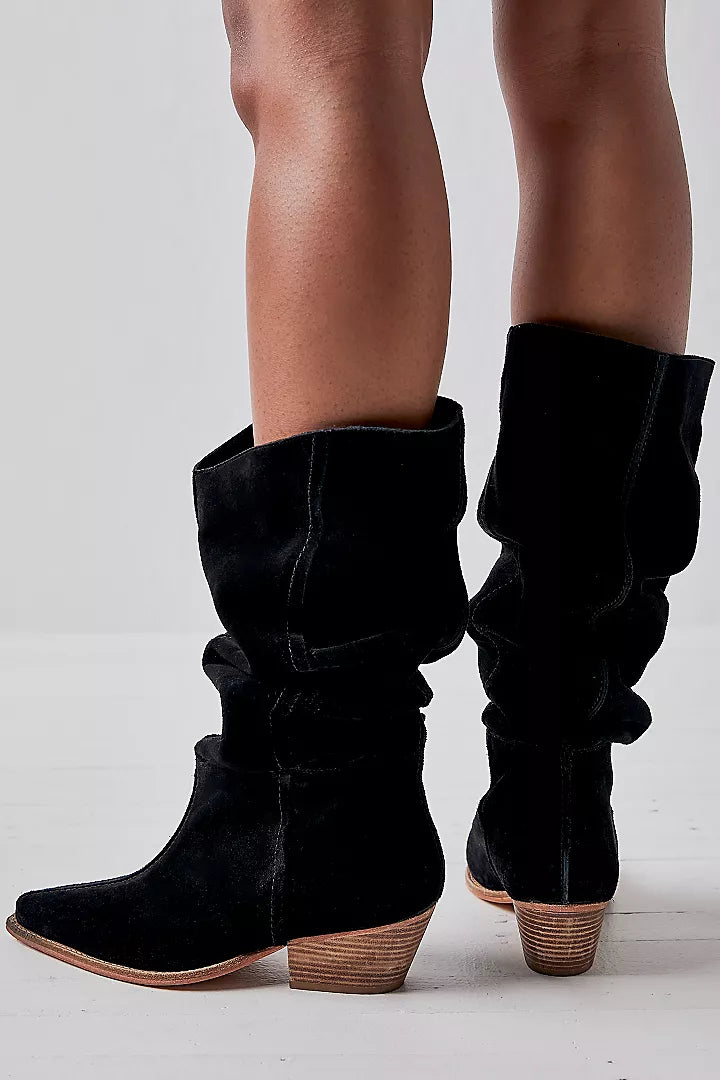 SWAY LOW SLOUCH BOOT in Black
