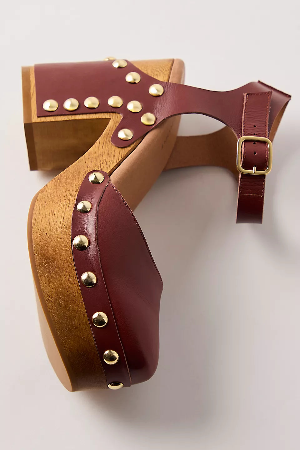 CECELIA STUDDED CLOG in Mahogany