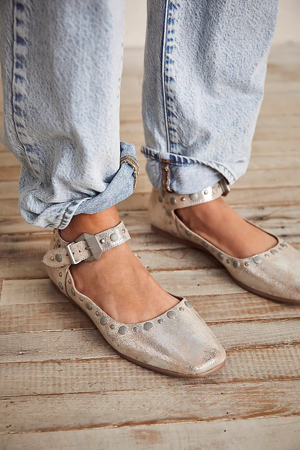 MYSTIC MARY JANE FLAT in Champagne
