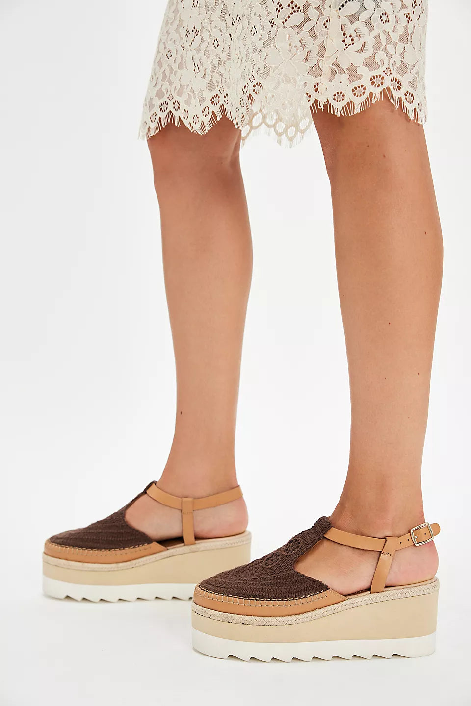 MORNING IN MYKONOS ESPADRILLE in Oak Combo
