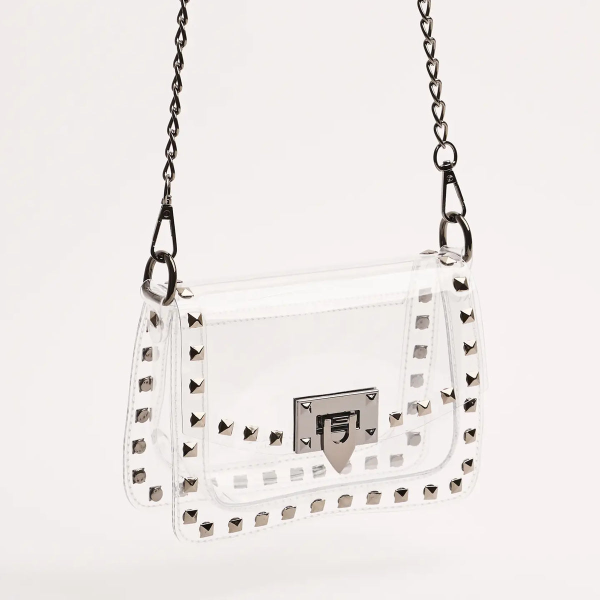 THE JACKIE STADIUM BAG in Gunmetal