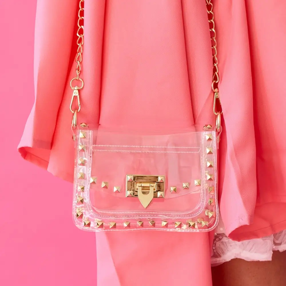 THE JACKIE STADIUM BAG in Gold