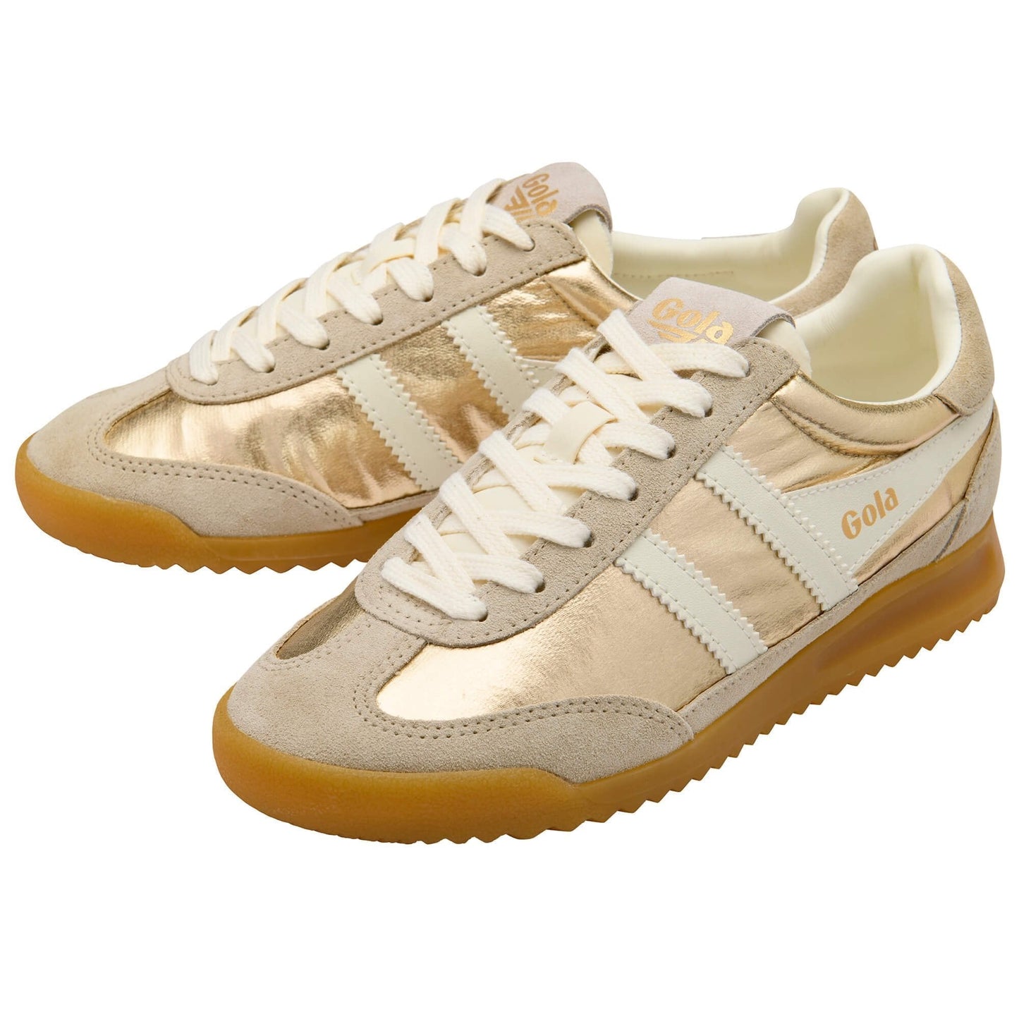 FIREFLY TRAINER in Gold + Off White