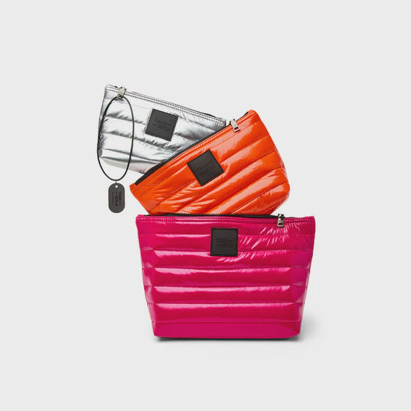 TRAVEL TRIO in Fuchsia/Orange/Silver