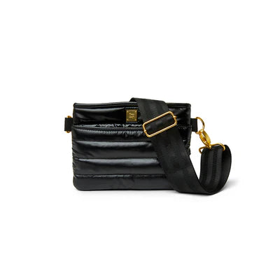BUM BAG CROSSBODY in Pearl Black