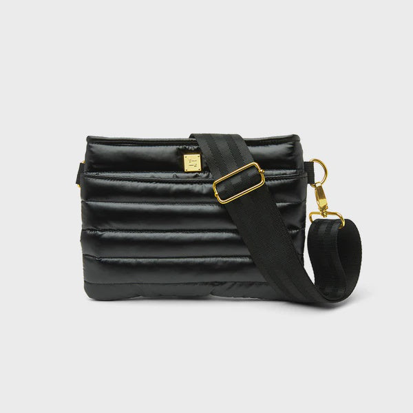 BUM BAG 2.0 in Pearl Black with Gold Hardware
