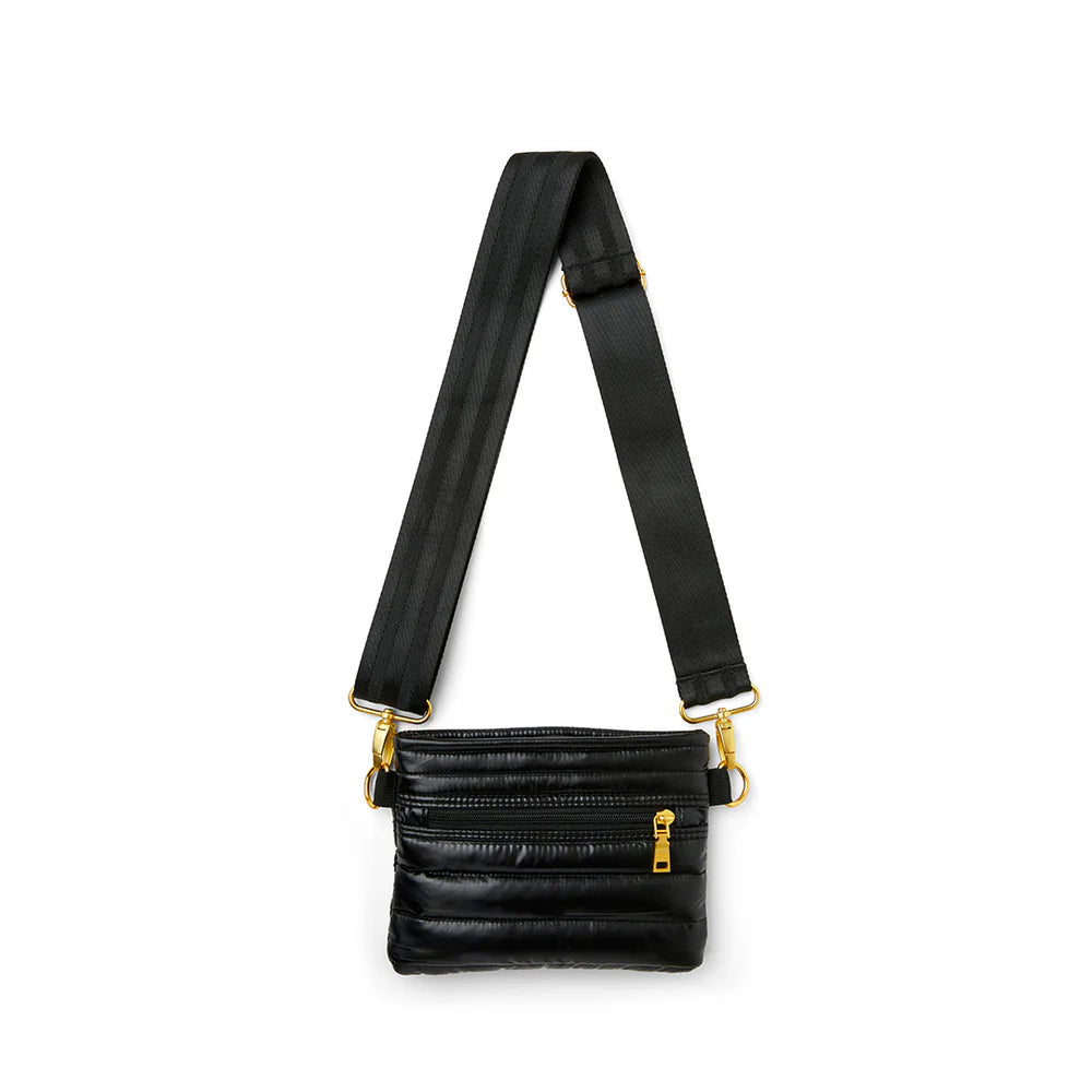 BUM BAG CROSSBODY in Pearl Black