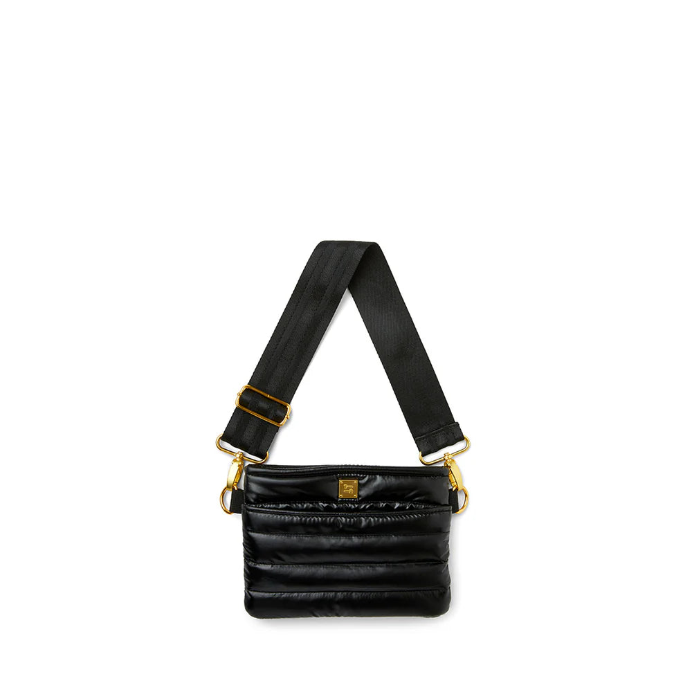 BUM BAG CROSSBODY in Pearl Black