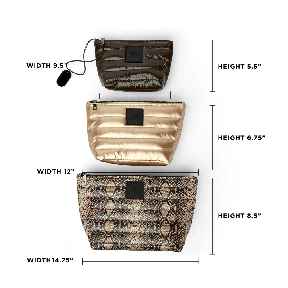 TRAVEL TRIO in Python/Pearl Cashmere/Glossy Chocolate