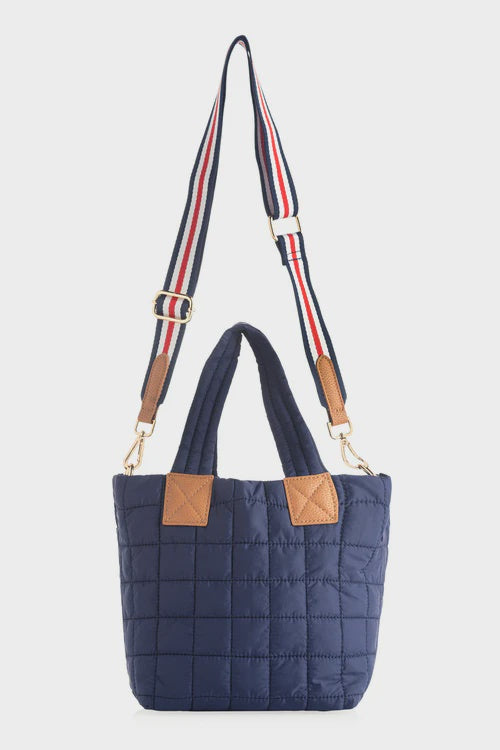 EZRA MINI TOTE CROSSBODY in Navy