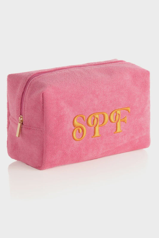 SOL SPF ZIP POUCH in Pink
