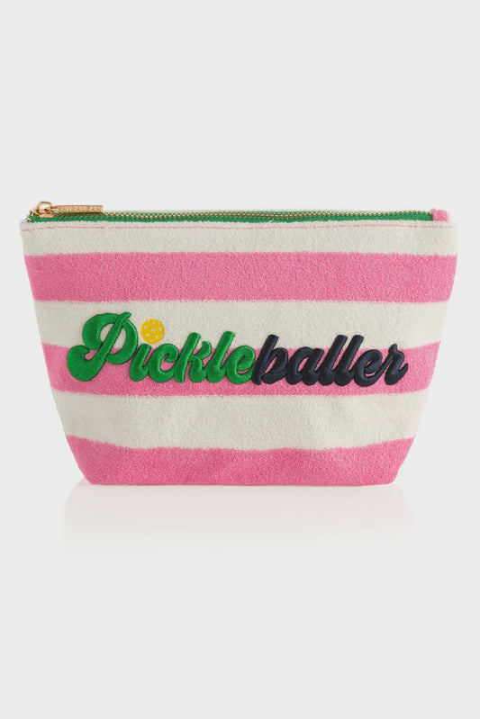 PICKLEBALLER ZIP POUCH in Pink
