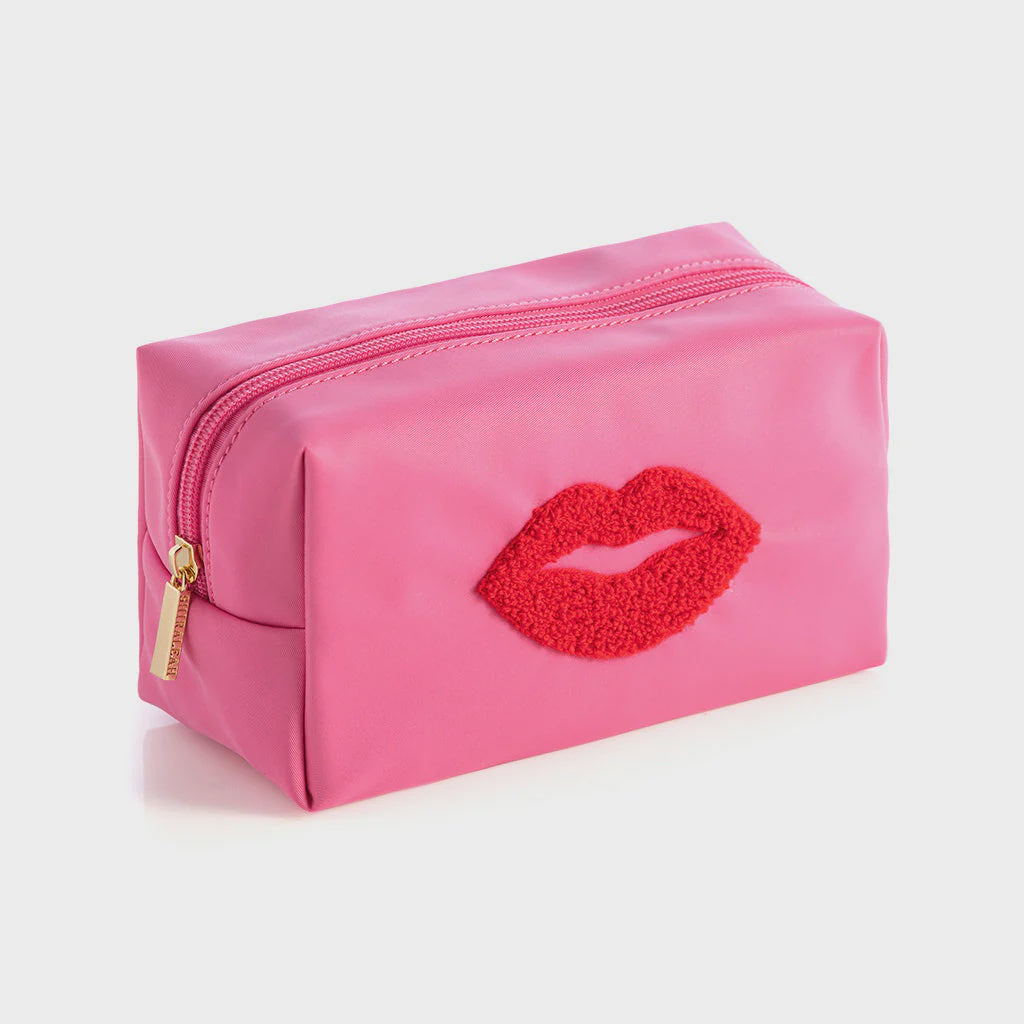 CARA LIPS COSMETIC POUCH in Pink