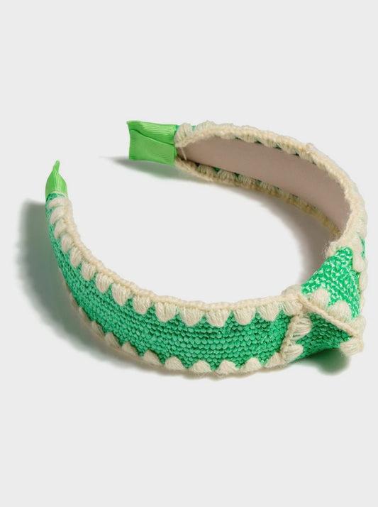 KNOTTED HEADBAND in Green