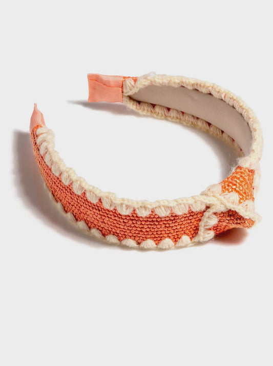 KNOTTED HEADBAND in Orange