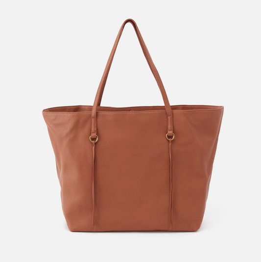 KINGSTON LARGE TOTE in Cashew Pebbled Leather