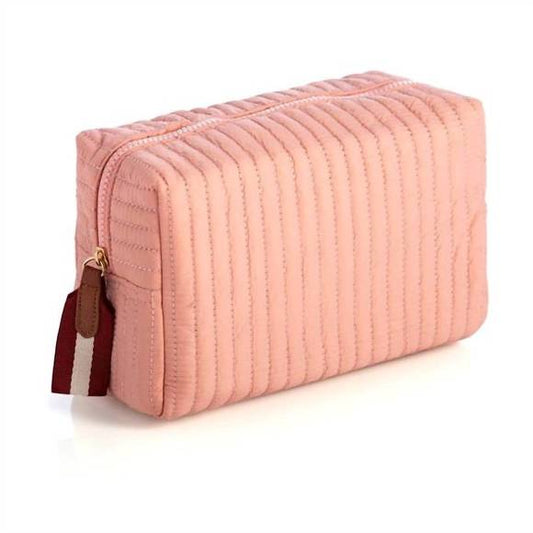 EZRA SMALL BOXY COSMETIC POUCH in Blush